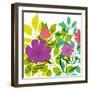 Flower Applique I-Laure Girardin-Vissian-Framed Giclee Print