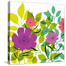Flower Applique I-Laure Girardin-Vissian-Stretched Canvas