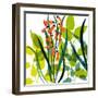 Flower Applique II-Laure Girardin-Vissian-Framed Giclee Print