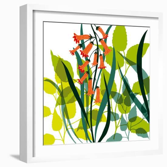 Flower Applique II-Laure Girardin-Vissian-Framed Giclee Print