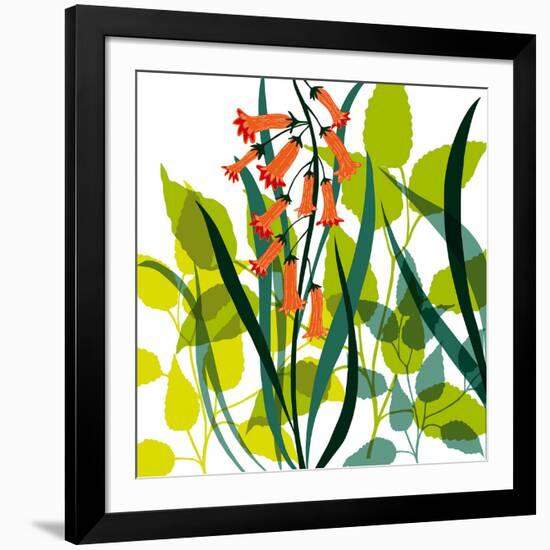 Flower Applique II-Laure Girardin-Vissian-Framed Giclee Print