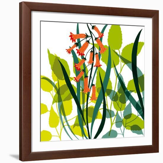 Flower Applique II-Laure Girardin-Vissian-Framed Giclee Print