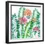 Flower Applique IV-Laure Girardin-Vissian-Framed Giclee Print