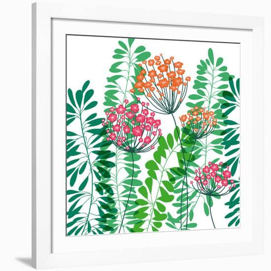 Flower Applique IV-Laure Girardin-Vissian-Framed Giclee Print