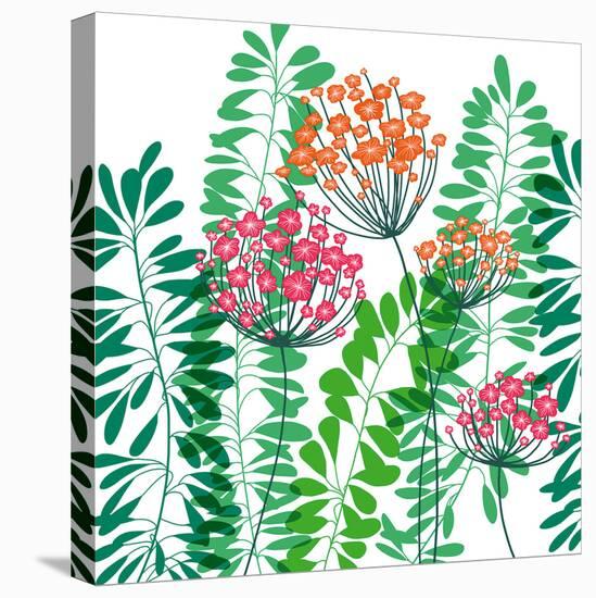 Flower Applique IV-Laure Girardin-Vissian-Stretched Canvas