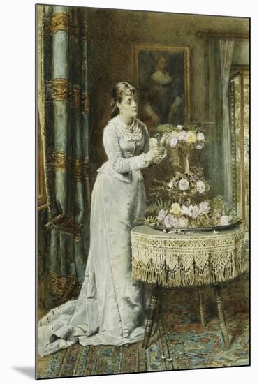 Flower Arrangement, 1878-George Goodwin Kilburne-Mounted Giclee Print