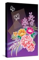 Flower Arrangement Purple-Ikuko Kowada-Stretched Canvas