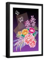 Flower Arrangement Purple-Ikuko Kowada-Framed Giclee Print