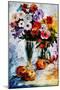 Flower Arrangement-Leonid Afremov-Mounted Art Print