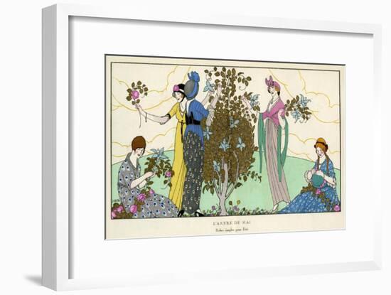 Flower Arranging 1914-Francisco Javier Gose-Framed Art Print