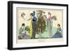 Flower Arranging 1914-Francisco Javier Gose-Framed Art Print