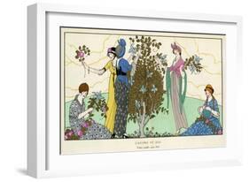 Flower Arranging 1914-Francisco Javier Gose-Framed Art Print