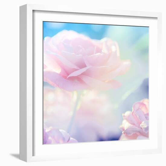 Flower Background-Timofeeva Maria-Framed Art Print