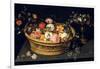 Flower Basket and Goblet in Gilded Silver, Still Life, 17th Century-Jan Bruegel the Younger-Framed Giclee Print