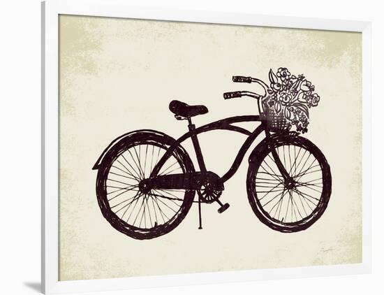 Flower Basket Bike-Evangeline Taylor-Framed Art Print