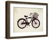 Flower Basket Bike-Evangeline Taylor-Framed Art Print