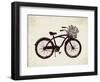 Flower Basket Bike-Evangeline Taylor-Framed Art Print