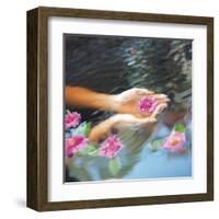 Flower Bath-null-Framed Art Print