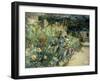 Flower Bed in the Artist's Garden on Lake Wannsee, 1923-Max Liebermann-Framed Giclee Print