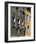 Flower Bedecked Shuttered Windows, Rue Sainte-Claire, Annecy, Rhone Alpes, France, Europe-Richardson Peter-Framed Photographic Print