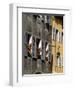 Flower Bedecked Shuttered Windows, Rue Sainte-Claire, Annecy, Rhone Alpes, France, Europe-Richardson Peter-Framed Photographic Print