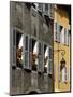 Flower Bedecked Shuttered Windows, Rue Sainte-Claire, Annecy, Rhone Alpes, France, Europe-Richardson Peter-Mounted Photographic Print