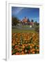 Flower beds and Bath House (Rotorua Museum), Government Gardens, Rotorua, North Island, New Zealand-David Wall-Framed Photographic Print