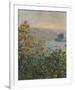 Flower Beds at Vetheuil, 1881-Claude Monet-Framed Art Print