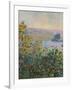 Flower Beds at Vetheuil - Focus-Monet Claude-Framed Giclee Print