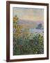 Flower Beds at Vetheuil - Focus-Monet Claude-Framed Giclee Print