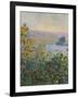 Flower Beds at Vetheuil - Focus-Monet Claude-Framed Giclee Print