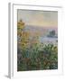 Flower Beds at Vetheuil - Focus-Monet Claude-Framed Giclee Print