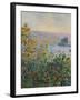 Flower Beds at Vetheuil - Focus-Monet Claude-Framed Giclee Print