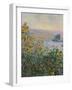 Flower Beds at Vetheuil - Focus-Claude Monet-Framed Giclee Print