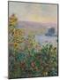 Flower Beds at Vetheuil - Focus-Claude Monet-Mounted Giclee Print