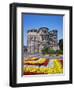 Flower Beds in Front of Porta Nigra in Trier-Richard Klune-Framed Photographic Print