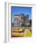 Flower Beds in Front of Porta Nigra in Trier-Richard Klune-Framed Photographic Print