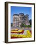 Flower Beds in Front of Porta Nigra in Trier-Richard Klune-Framed Photographic Print