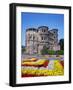 Flower Beds in Front of Porta Nigra in Trier-Richard Klune-Framed Photographic Print