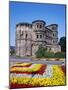 Flower Beds in Front of Porta Nigra in Trier-Richard Klune-Mounted Photographic Print