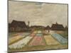 Flower Beds In Holland Bulb Fields-Vincent Van Gogh-Mounted Giclee Print