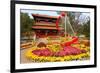 Flower Beds in Jingshan Park, Coal Hill, Beijing, China-null-Framed Premium Giclee Print