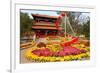 Flower Beds in Jingshan Park, Coal Hill, Beijing, China-null-Framed Premium Giclee Print