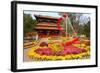 Flower Beds in Jingshan Park, Coal Hill, Beijing, China-null-Framed Art Print