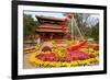 Flower Beds in Jingshan Park, Coal Hill, Beijing, China-null-Framed Art Print