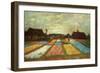 Flower Beds of Holland-Vincent van Gogh-Framed Premium Giclee Print