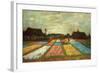 Flower Beds of Holland-Vincent van Gogh-Framed Art Print