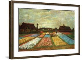 Flower Beds of Holland-Vincent van Gogh-Framed Art Print