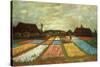 Flower Beds of Holland-Vincent van Gogh-Stretched Canvas