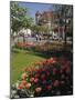 Flower Beds with Tulips in Town Centre, Deauville, Calvados, Normandy, France-David Hughes-Mounted Photographic Print